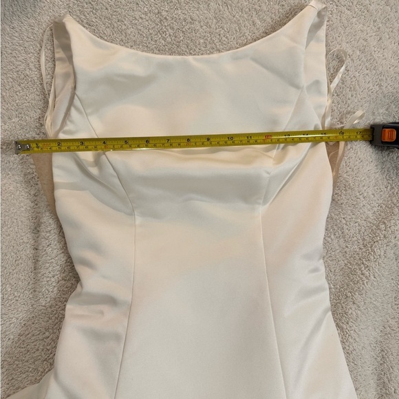 MIKAELLA wedding gown by PALOMA BLANCA backless in satin in Small/XS - Picture 8 of 15